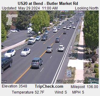 Traffic Cam US 20 at Bend - Butler Market Rd